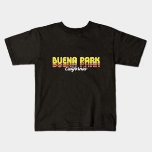 Retro Buena Park California Kids T-Shirt